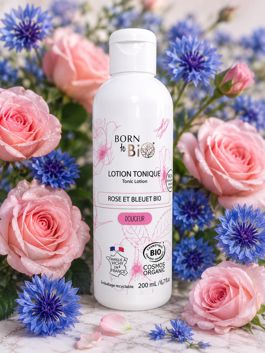 Lotion tonique Bleuet & Rose bio - Born to Bio